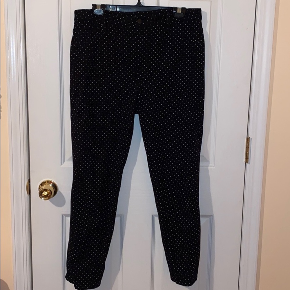 Large Polka dot black pants